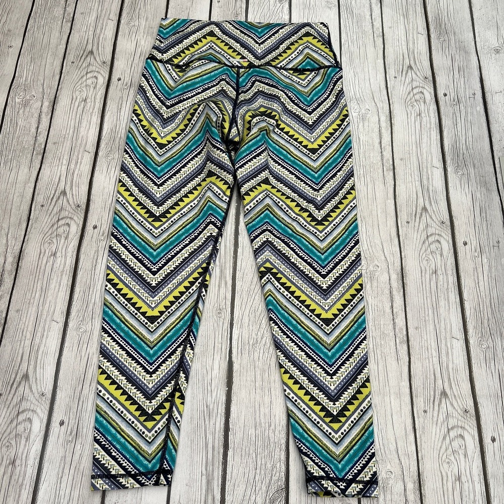 Aerie Womens Aztec Pattern Chill Play Move Athletic Leggings Size M
